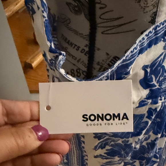 Blue Floral Maxi Dress - Picture 3 of 5